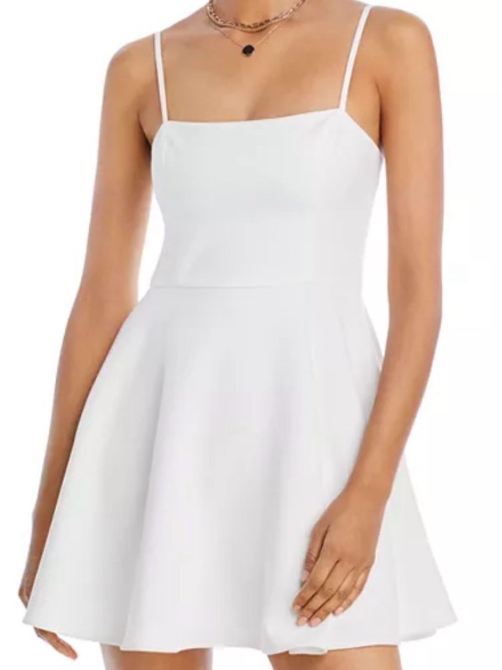 French Connection Women’s White Dress, Size 10, Adjustable Shoulder Straps